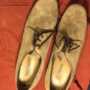 Hush Puppies suede custom shoes